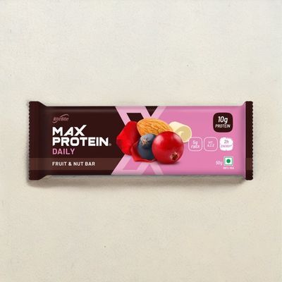 RiteBite Max Protein 10g Protein Bar Fruit & Nut