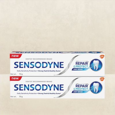 Sensodyne Toothpaste Repair & Protect Combo pack, tooth paste for deep repair of sensitive teeth