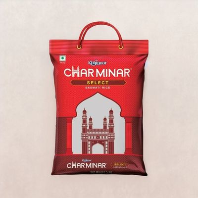 Kohinoor Charminar Select Long Basmati Rice with 0 - 1 year Grain Age | Polished