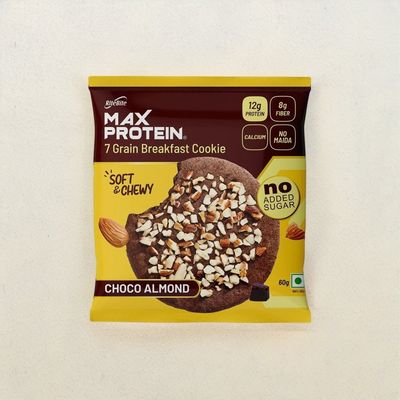 Ritebite Max Protein Cookie Choco Almond, Sugar Free Premium Biscuit Cookies