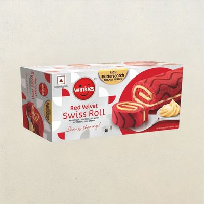 Winkies Swiss Roll Red Velvet