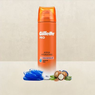 Gillette Pro Shaving Gel Aqua Hydrating With Shea Butter