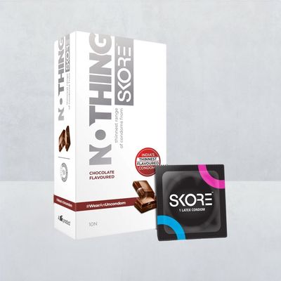 Skore Nothing - Ultra Thin And Chocolate Flavoured Condoms
