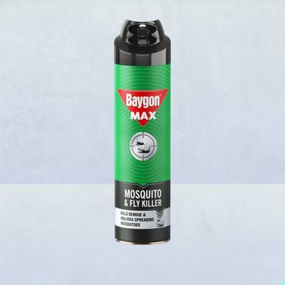 Baygon Max Mosquito And Fly Killer Spray, Kills Dengue & Malaria Spreading Mosquitoes