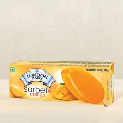 London Dairy Mango Sorbet Ice Cream Stick