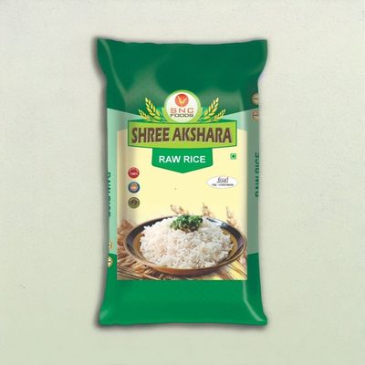 Shree Akshara Medium Raw Rice with 1 year Grain Age | Polished