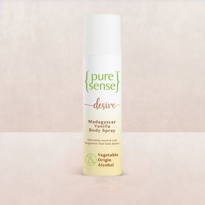 PureSense Body Spray Desire Madagascar Vanilla No Gas Deodorant for Women
