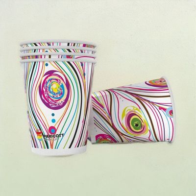 Vinay Trading Disposable Printed Paper Glass/Cups - 200 ml