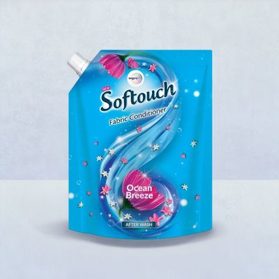Softouch Ocean Breeze After Wash Liquid Fabric Conditioner With Antibacterial Protection