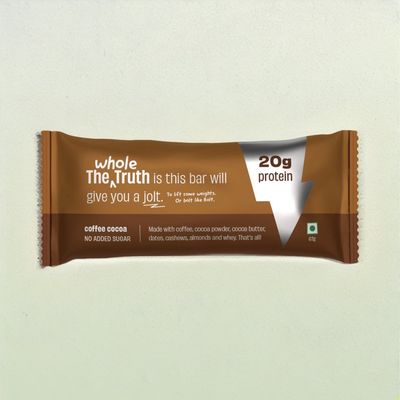 The Whole Truth 20g Protein Coffee Cocoa Protein Bar