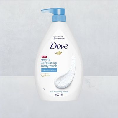 Dove Gentle Exfoliating Beads Body Wash For Softer Smoother Skin