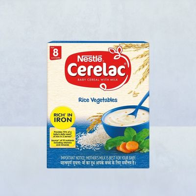 Nestle Cerelac Stage 2 Baby Cereal with Milk Rice Vegetables | From 8 To 12 Months