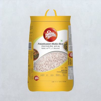 Double Horse Small Palakkadan Matta Rice with 6 months Grain Age | Polished