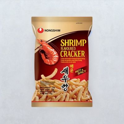 Korean Nongshim Shrimp Flavoured Cracker Hot & Spicy Veg