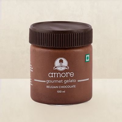 Amore Gelato Belgian Chocolate Ice Cream Cup