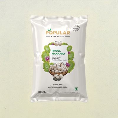Popular Essentials Phool Makhana (Jumbo Size)