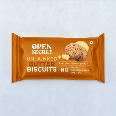 Open Secret Zero Maida Butter Millet Biscuit | Healthy Snacks with Zero Refined Sugar & No Palm Oil