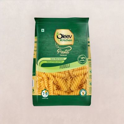 Oleev Kitchen Premium Fusilli Pasta No Maida Source Of Protein And Fibre