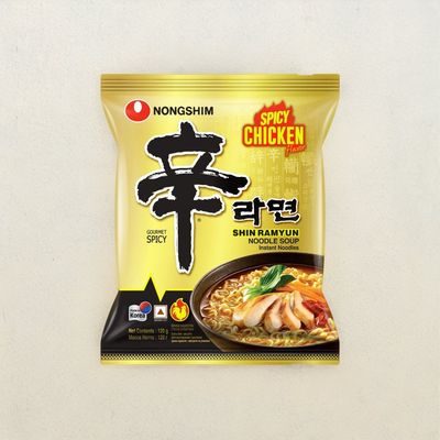 Nongshim Korean Shin Ramyun Noodle Soup With Spicy Chicken Flavour Non Veg