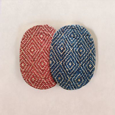 Elegant Weavers Jute Mat | Pack of 2 - Assorted Colors