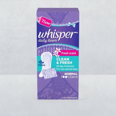 Whisper Daily Liners Clean and Fresh