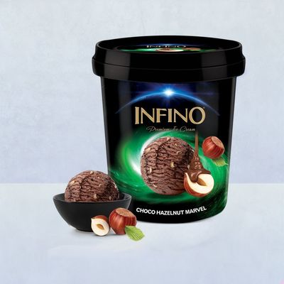 Infino Choco Hazelnut Marvel Ice Cream Tub