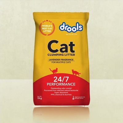 Drools Clumping Lavender Fragrance Pet Cat Litter (For Multiple Cats)