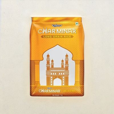 Kohinoor Charminar Long Basmati Rice with 0 - 1 year Grain Age | Polished