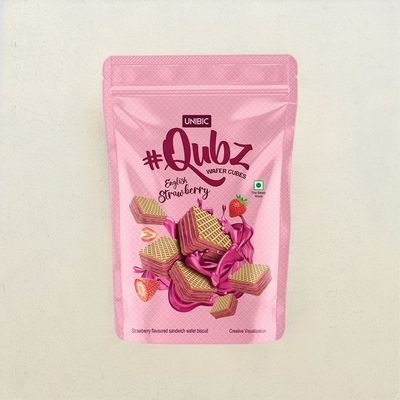 UNIBIC Wafer Strawberry Qubz