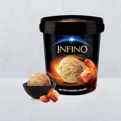 Infino Salted Caramel Galaxy Ice Cream Tub