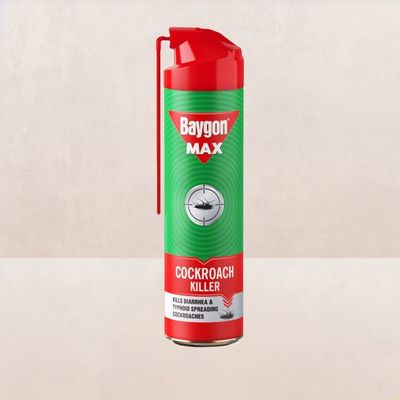 Baygon Max Cockroach Killer Spray, Kills Diarrhea And Typhoid Spreading Cockroaches