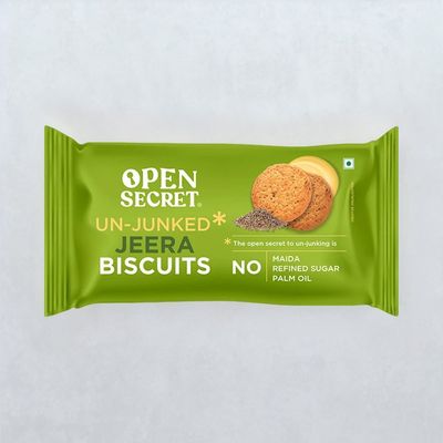Open Secret Zero Maida Jeera Millet Biscuit | Healthy Snacks with Zero Refined Sugar & No Palm Oil