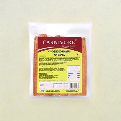 Carnivore Chicken Seekh Kabab Hot Garlic