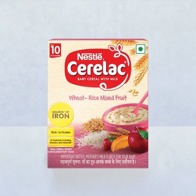 Nestle Cerelac Baby Cereal with Milk Wheat Rice Mixed Fruit | 10 to 24 Months | Iron & Protein