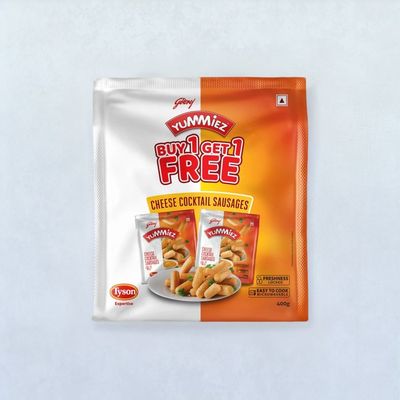 Godrej Yummiez Chicken Cheese Cocktail Sausages