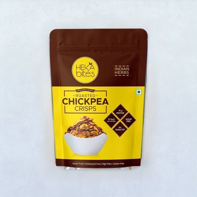Heka Bites Roasted Chana Jor - Indian Herbs - Low Calorie & Healthy Snacks