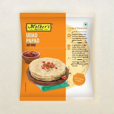 Mother's Recipe Plain Udad Papad Pouch