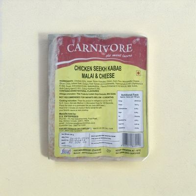 Carnivore Chicken Seekh Kabab Malai & Cheese