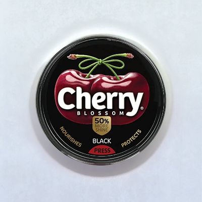 Cherry Black Wax Shoe Polish, Leather Shoe Shiner