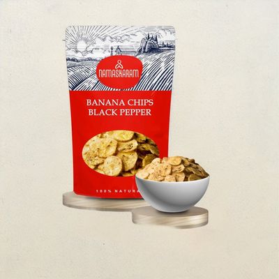 Namaskaram Banana Chips Original Style Black Pepper