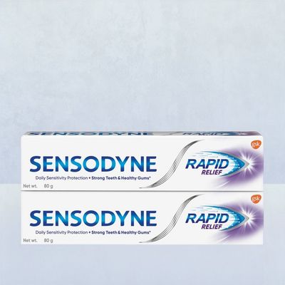Sensodyne Toothpaste Rapid Relief Combo pack,Sensitive tooth paste to help beat sensitivity fast