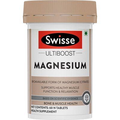 Swisse Magnesium For, Sound Sleep & Stress Relief - Supports Relaxing, Calming - 60 Tablets