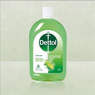 Dettol Liquid Disinfectant-Floor Cleaner, Surface Disinfection, Personal Hygiene-Fresh Lime