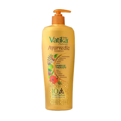 Dabur Vatika Naturals Ayurvedic Shampoo with 2X Damage Protection