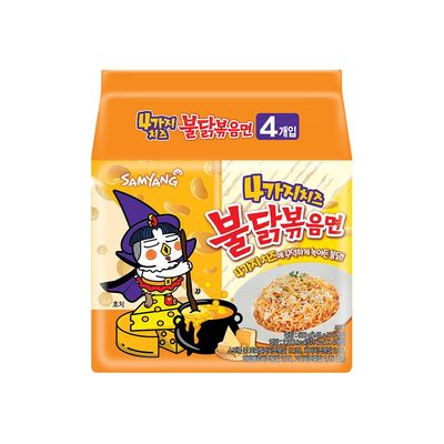 Korean Samyang Hot Chicken Flavour Ramen Quattro Cheese Non Veg