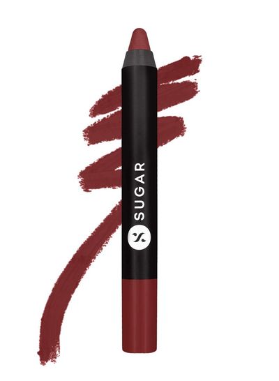 SUGAR Cosmetics Matte As Hell Crayon Lipstick - 15 Stephanie Plum