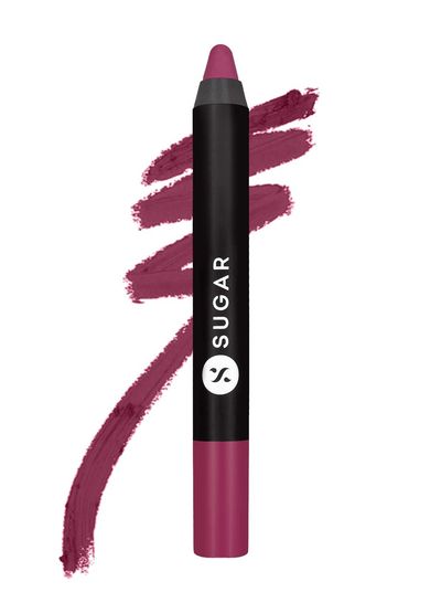 SUGAR Cosmetics Matte As Hell Crayon Lipstick - 32 Miss Rosa