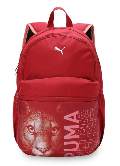 Puma Cat Unisex Backpack | Club Red-Melon Punch | 22 L