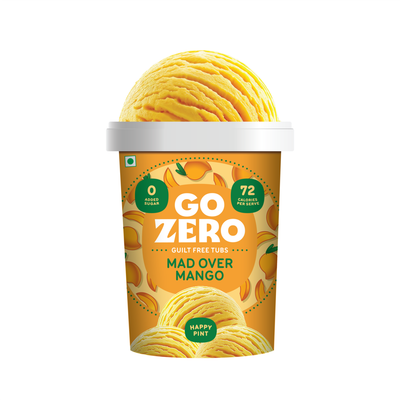 Go Zero Mad Over Mango Low Calorie Guilt Free Ice Cream Tub