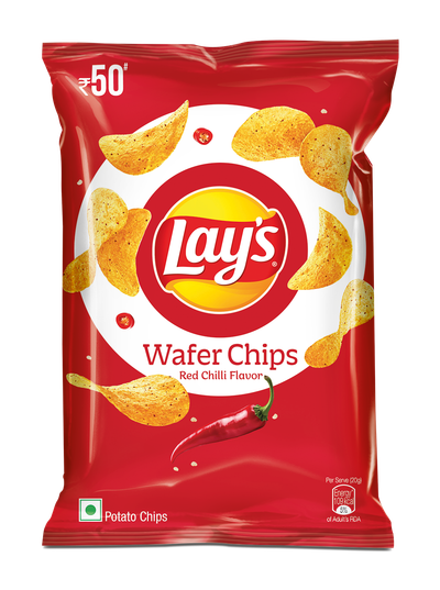 Lays Wafer Chips Red Chilli Flavor